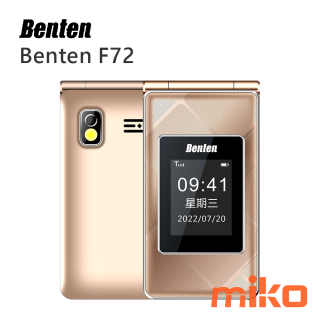 Benten F72 新版雙螢幕4G折疊手機 金